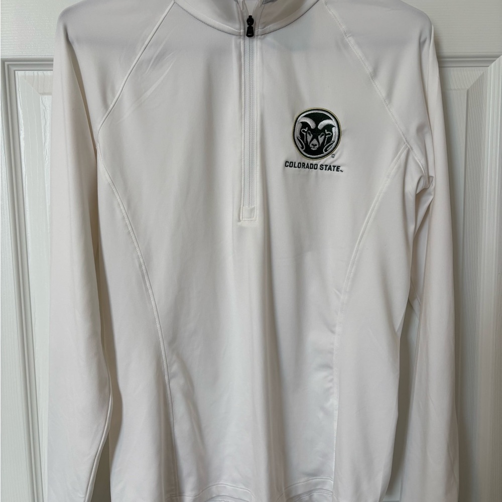 Under Armour Colorado State Women's White Quarter-Zip